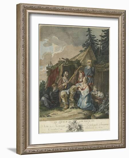 The Balalaika Player, 1765-Jean-Baptiste Le Prince-Framed Giclee Print