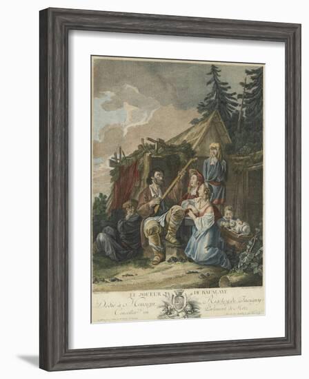 The Balalaika Player, 1765-Jean-Baptiste Le Prince-Framed Giclee Print