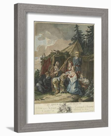 The Balalaika Player, 1765-Jean-Baptiste Le Prince-Framed Giclee Print