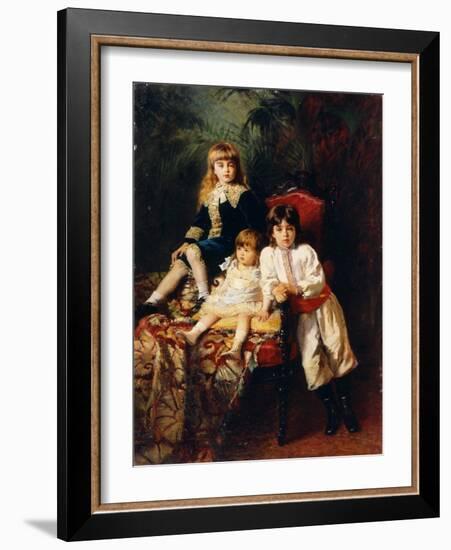 The Balashov's Children, 1880-Konstantin Makovsky-Framed Giclee Print