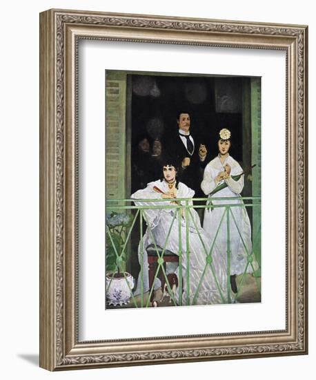 The Balcony, 1868-1869-Edouard Manet-Framed Giclee Print