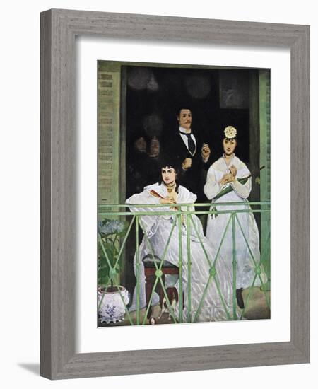 The Balcony, 1868-1869-Edouard Manet-Framed Giclee Print