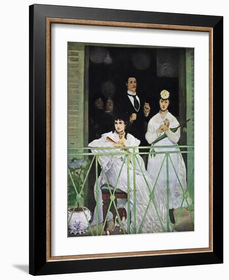 The Balcony, 1868-1869-Edouard Manet-Framed Giclee Print