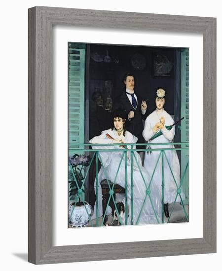 The Balcony, 1868-9-Edouard Manet-Framed Giclee Print