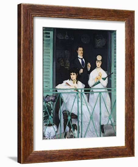 The Balcony, 1868-9-Edouard Manet-Framed Giclee Print