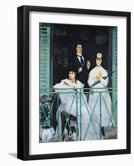 The Balcony, 1868-9-Edouard Manet-Framed Giclee Print