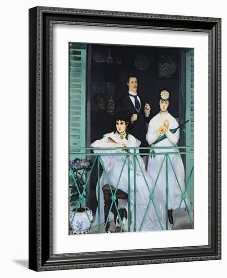 The Balcony, 1868-9-Edouard Manet-Framed Giclee Print