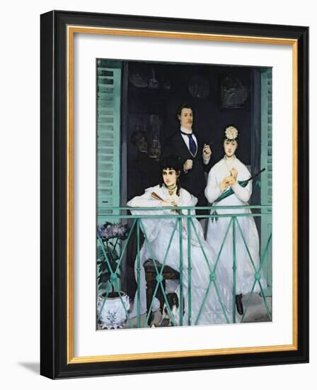 The Balcony, 1868-9-Edouard Manet-Framed Giclee Print