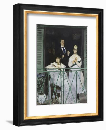 The Balcony, 1868-Edouard Manet-Framed Art Print