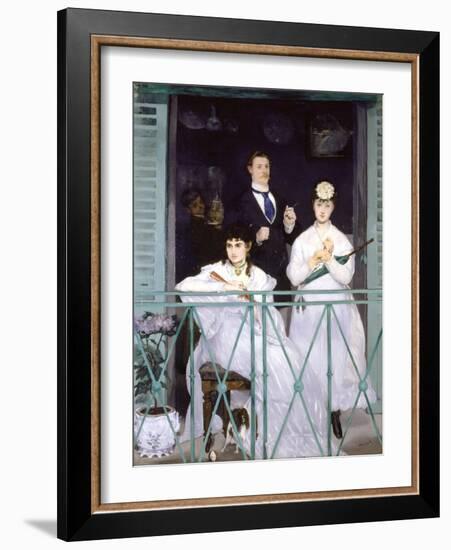 The Balcony, 1868-Edouard Manet-Framed Giclee Print