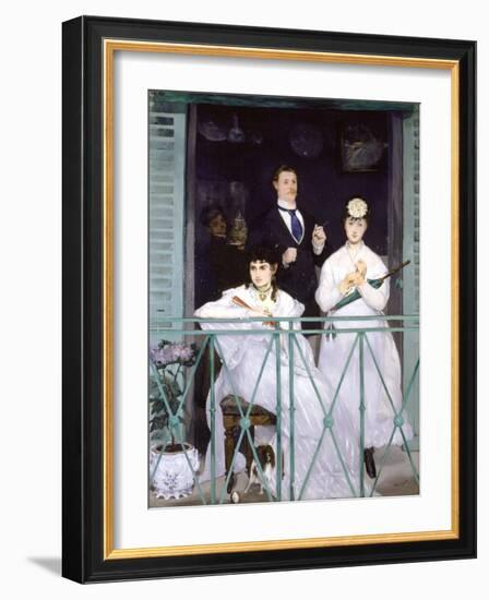 The Balcony, 1868-Edouard Manet-Framed Giclee Print