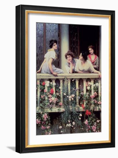 The Balcony, 1911-Eugen Von Blaas-Framed Giclee Print