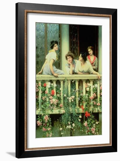 The Balcony, 1911-Eugen Von Blaas-Framed Giclee Print