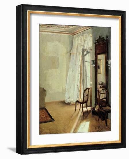 The Balcony Room, 1845-Adolph Friedrich von Menzel-Framed Giclee Print