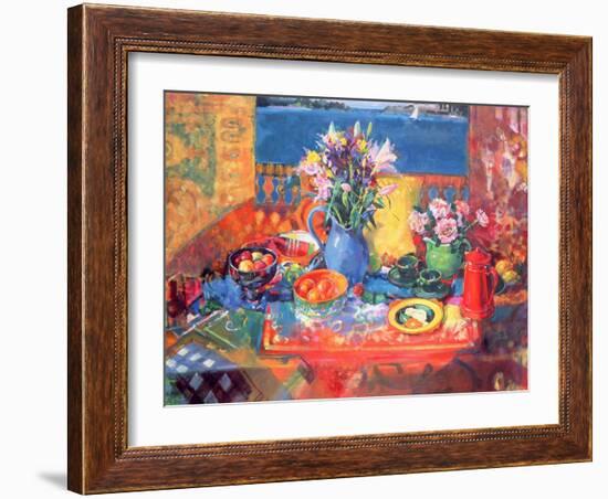 The Balcony Table-Peter Graham-Framed Giclee Print