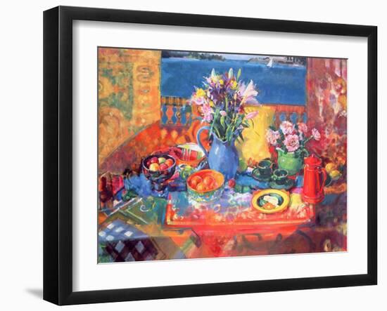 The Balcony Table-Peter Graham-Framed Giclee Print