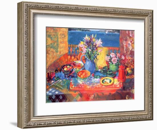 The Balcony Table-Peter Graham-Framed Giclee Print