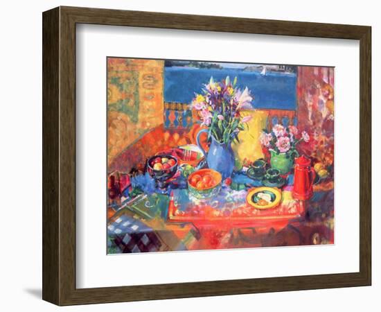 The Balcony Table-Peter Graham-Framed Giclee Print