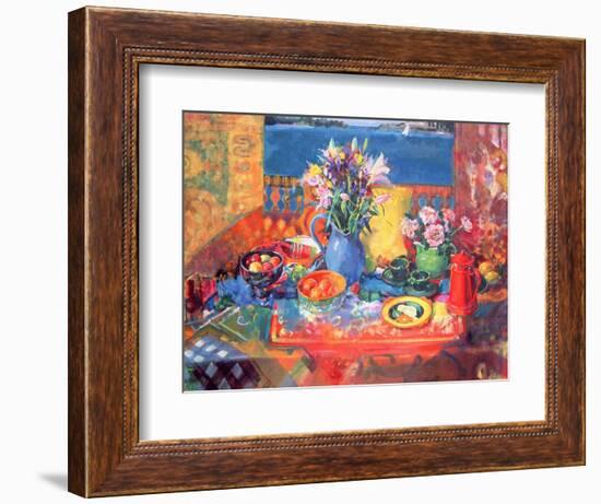 The Balcony Table-Peter Graham-Framed Giclee Print