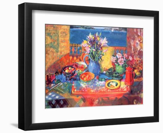 The Balcony Table-Peter Graham-Framed Giclee Print