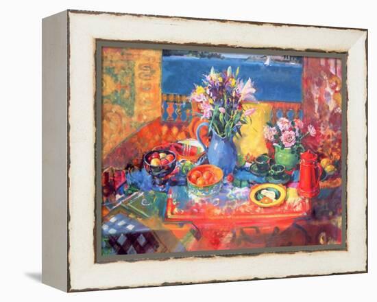 The Balcony Table-Peter Graham-Framed Premier Image Canvas
