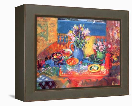 The Balcony Table-Peter Graham-Framed Premier Image Canvas