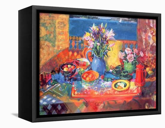 The Balcony Table-Peter Graham-Framed Premier Image Canvas