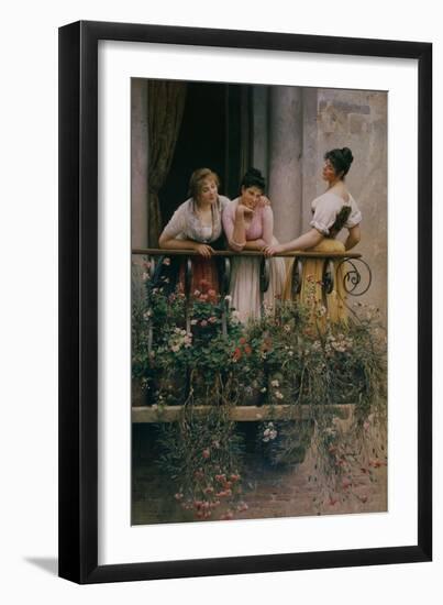 The Balcony-Eugen Von Blaas-Framed Giclee Print