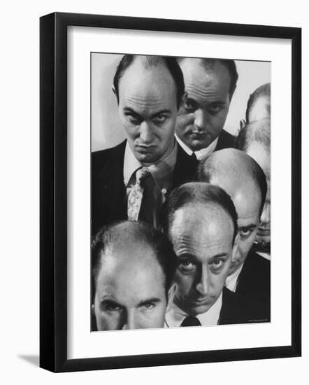 The Bald Heads of Relatively Young Men-Grey Villet-Framed Photographic Print