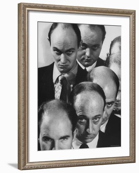 The Bald Heads of Relatively Young Men-Grey Villet-Framed Photographic Print