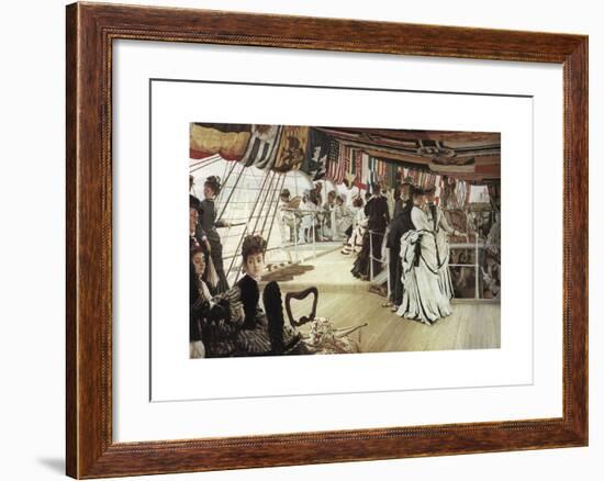 The Ball on Shipboard, c.1874-James Tissot-Framed Premium Giclee Print