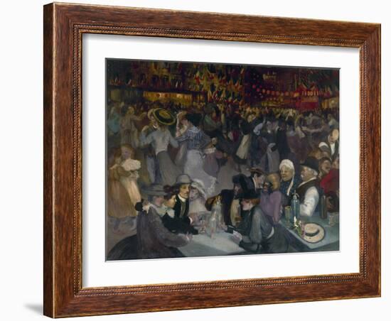 The Ball on the 14th of July-Théophile Alexandre Steinlen-Framed Giclee Print