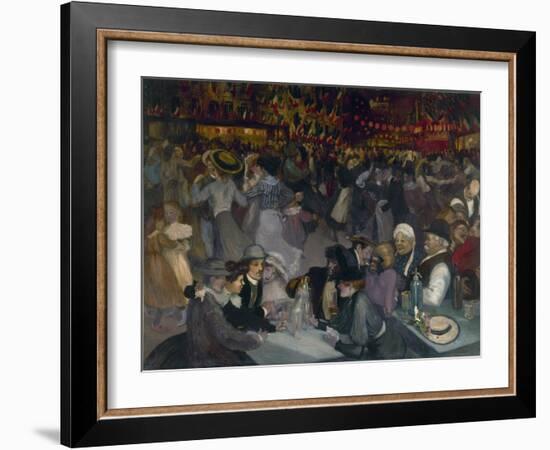 The Ball on the 14th of July-Théophile Alexandre Steinlen-Framed Giclee Print