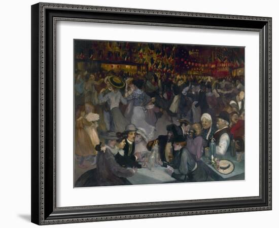 The Ball on the 14th of July-Théophile Alexandre Steinlen-Framed Giclee Print