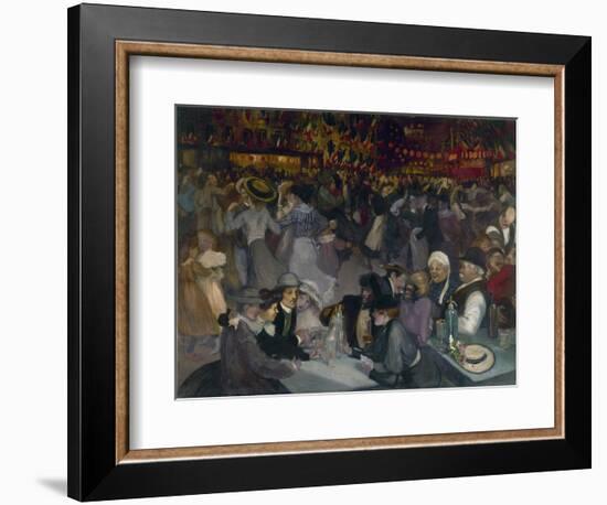 The Ball on the 14th of July-Théophile Alexandre Steinlen-Framed Giclee Print