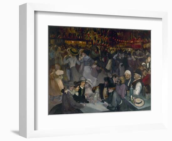 The Ball on the 14th of July-Théophile Alexandre Steinlen-Framed Giclee Print