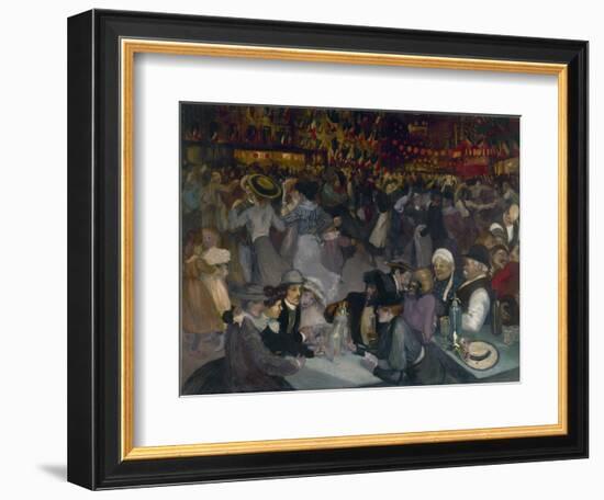 The Ball on the 14th of July-Théophile Alexandre Steinlen-Framed Giclee Print