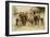 The Ball Team Composed Mostly of Glassworkers. Indiana, 1908 (Sepia Photo)-Lewis Wickes Hine-Framed Giclee Print