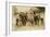 The Ball Team Composed Mostly of Glassworkers. Indiana, 1908 (Sepia Photo)-Lewis Wickes Hine-Framed Giclee Print