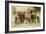 The Ball Team Composed Mostly of Glassworkers. Indiana, 1908 (Sepia Photo)-Lewis Wickes Hine-Framed Giclee Print