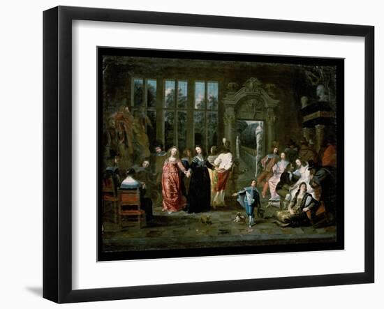 The Ball-Hieronymus Janssens-Framed Giclee Print