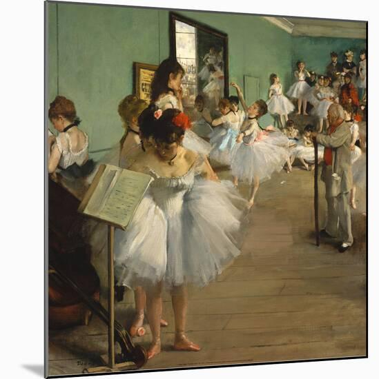 The Ballet Class (1871-1874)-Edgar Degas-Mounted Art Print