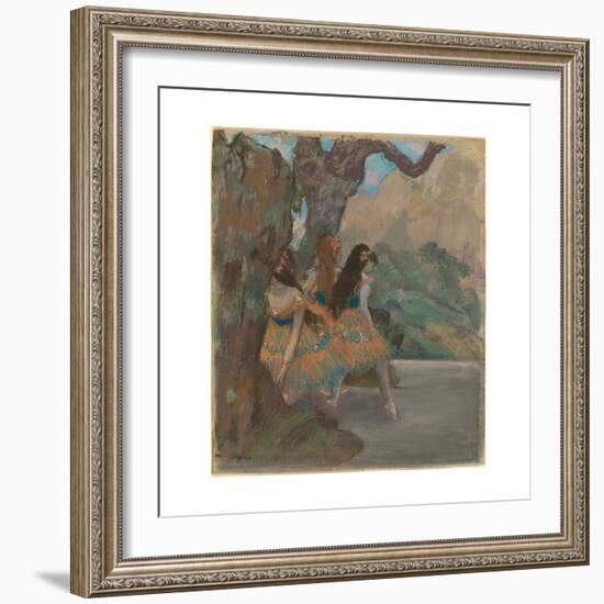 The Ballet Dancers, c.1877-Edgar Degas-Framed Giclee Print