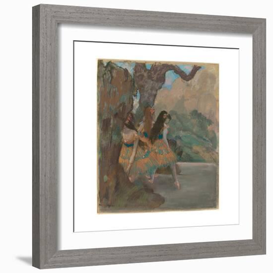 The Ballet Dancers, c.1877-Edgar Degas-Framed Giclee Print