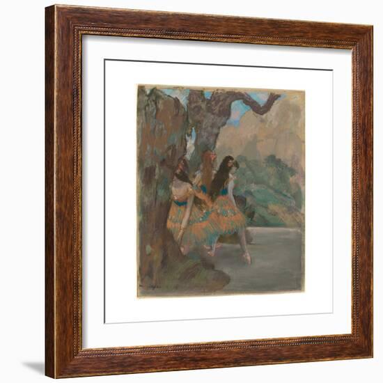 The Ballet Dancers, c.1877-Edgar Degas-Framed Giclee Print