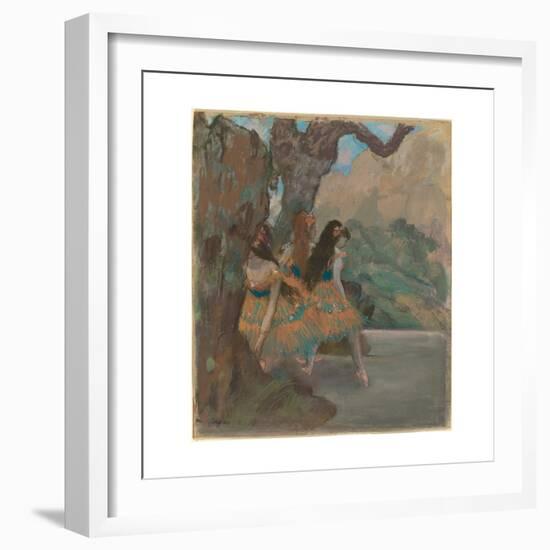 The Ballet Dancers, c.1877-Edgar Degas-Framed Giclee Print