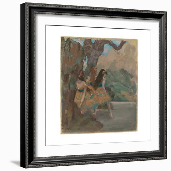 The Ballet Dancers, c.1877-Edgar Degas-Framed Giclee Print