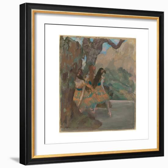 The Ballet Dancers, c.1877-Edgar Degas-Framed Giclee Print