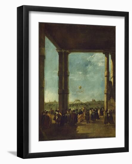 The Balloon Ascent, 1784-Francesco Guardi-Framed Giclee Print