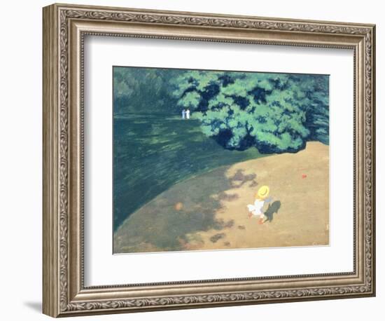 The Balloon or Corner of a Park with a Child Playing with a Balloon, 1899-Félix Vallotton-Framed Giclee Print